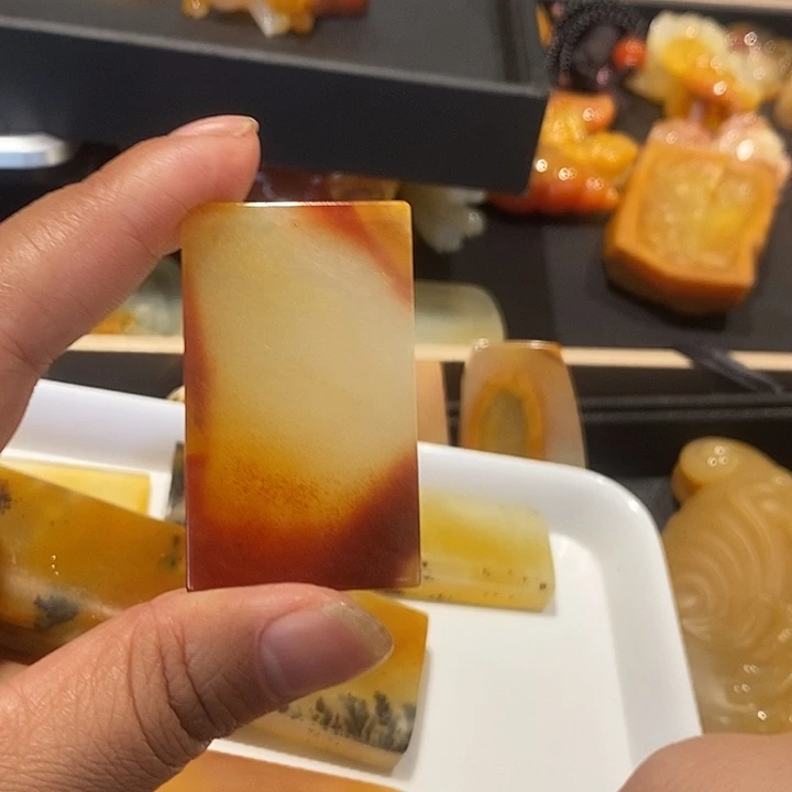 石英质玉（黄龙玉）未镶嵌颈饰