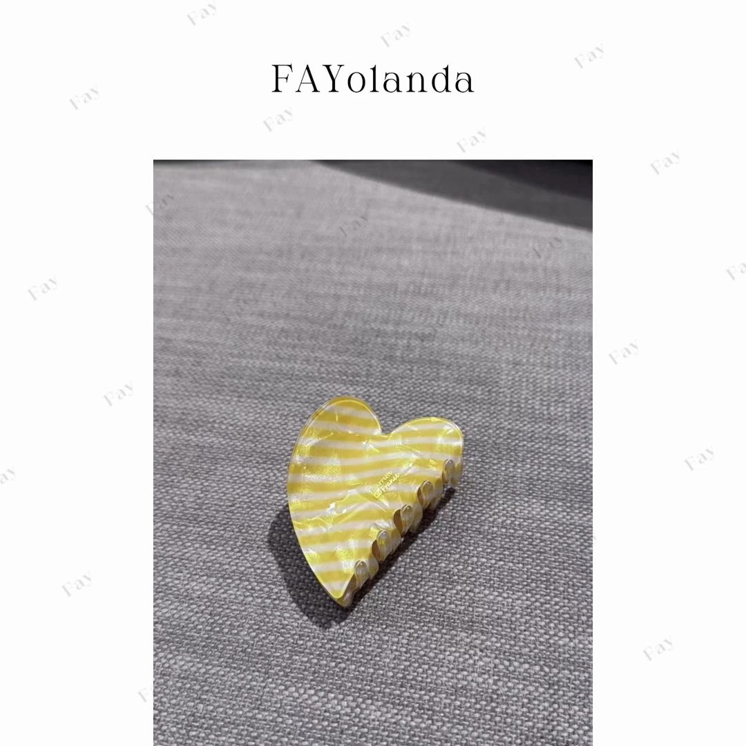 FAY  | 夏日爱心抓夹（1H03754）7CM