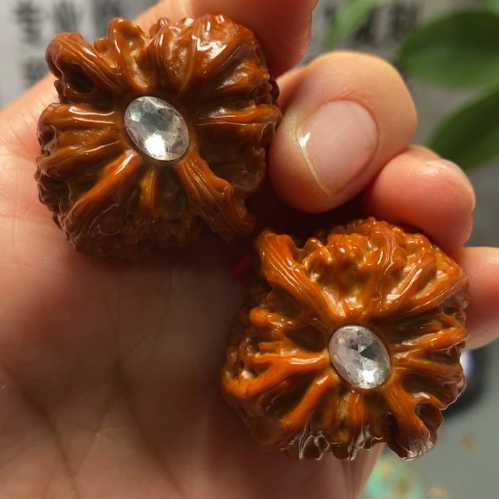 把件文玩核桃35白狮子