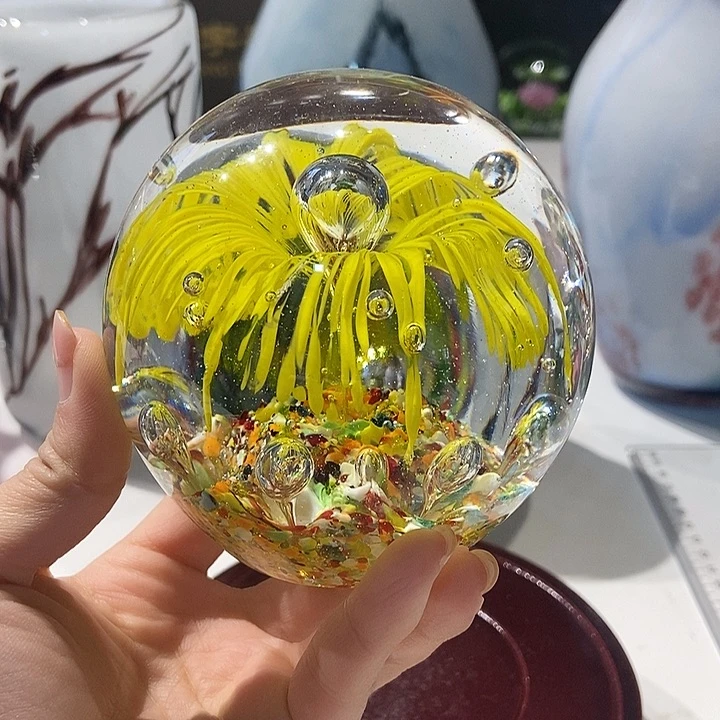琉璃纯手工琉璃花球