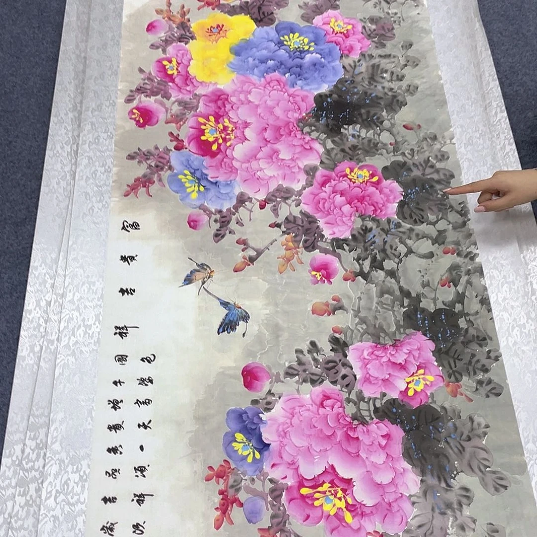 国画作品小姐姐放漏…