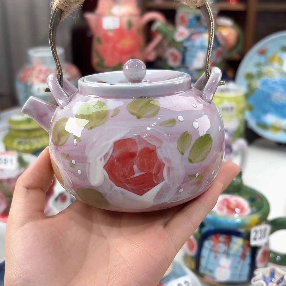 景德镇手绘高温釉下彩陶瓷茶具