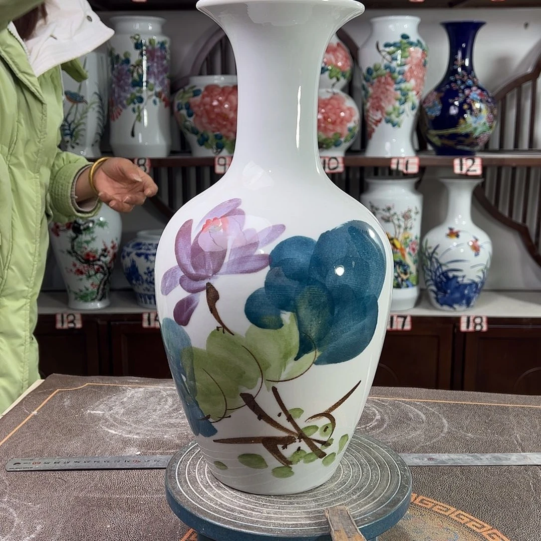 摆件陶景德镇陶瓷棒鸟