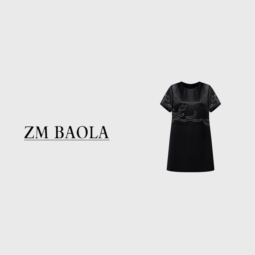ZM BAOLA【明月】复古洋气显瘦连衣裙BN8228-S4