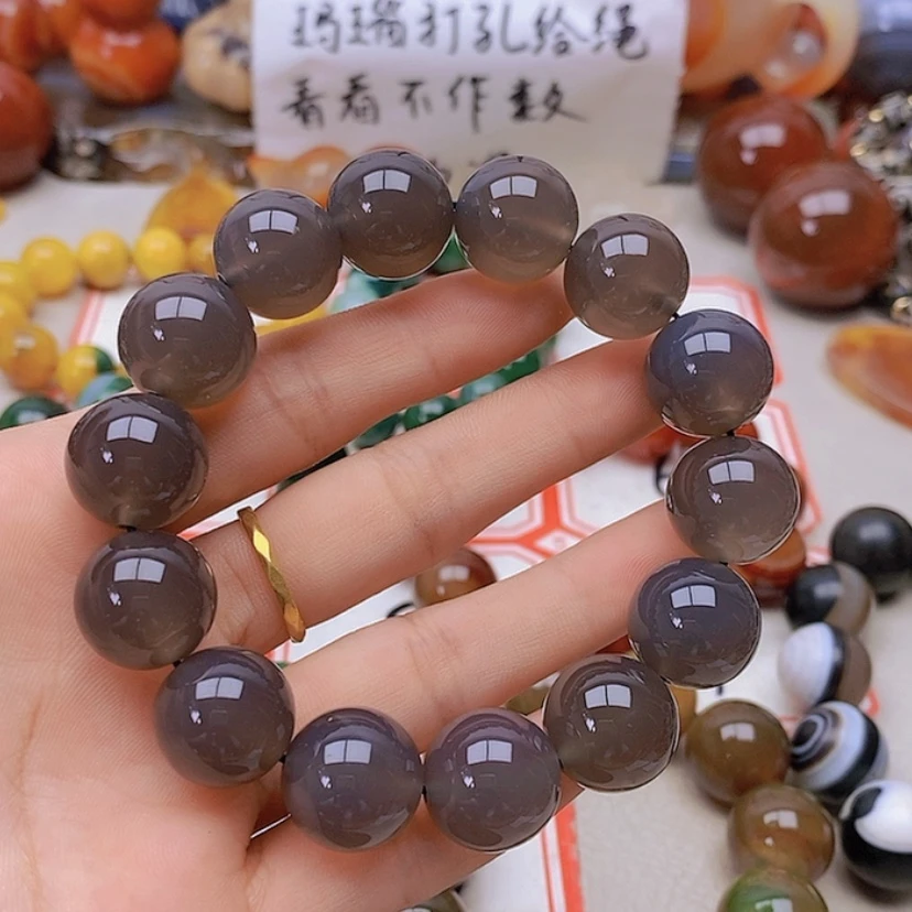 【闪购商品】未镶嵌玛瑙/玉髓珠宝半成品蓝***?