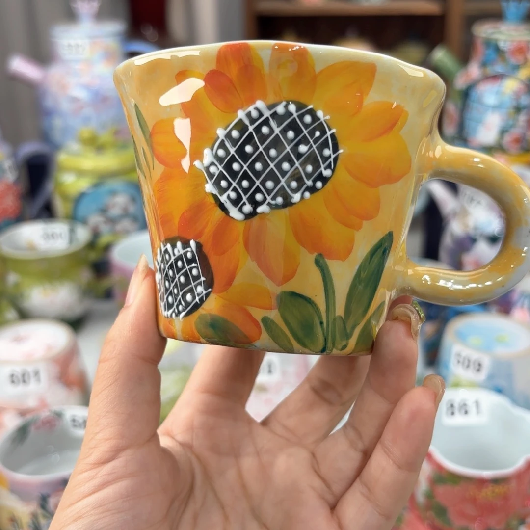 景德镇手绘高温釉下彩陶瓷茶具
