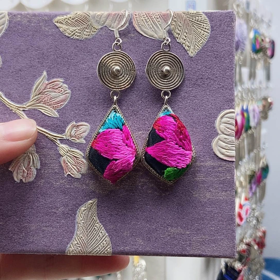 核桃手串/手链松桃绣耳环