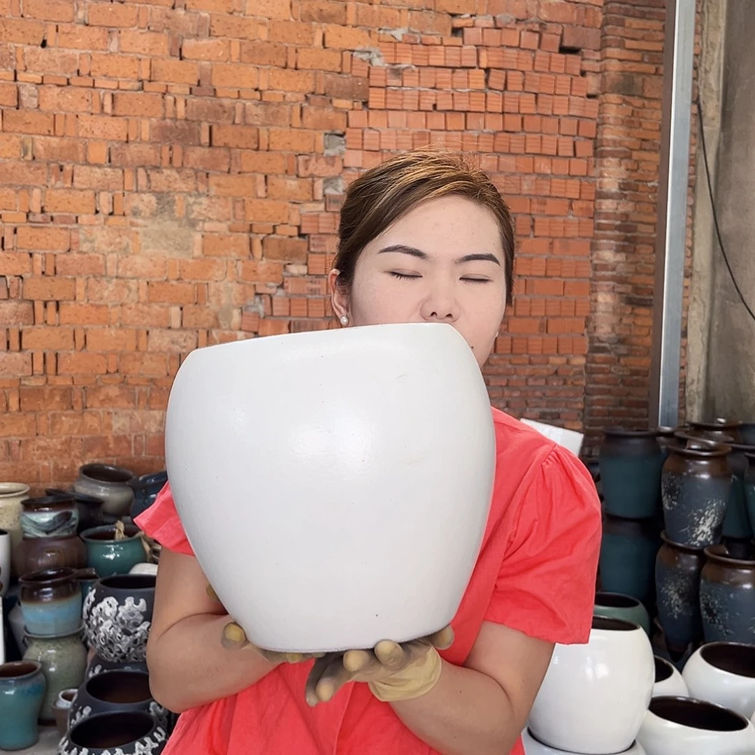 紫砂花盆正品口20高24