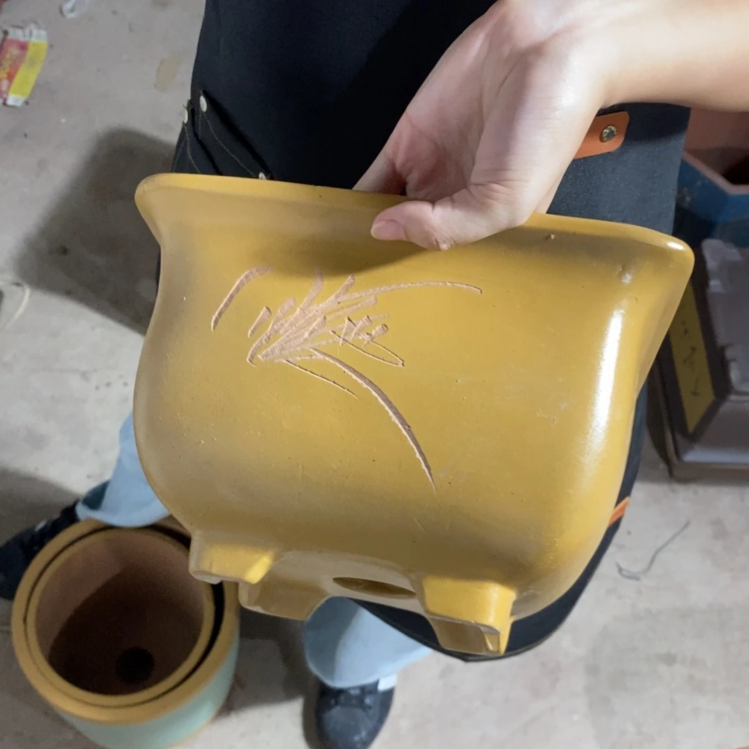 紫砂花盆口径口径18 13