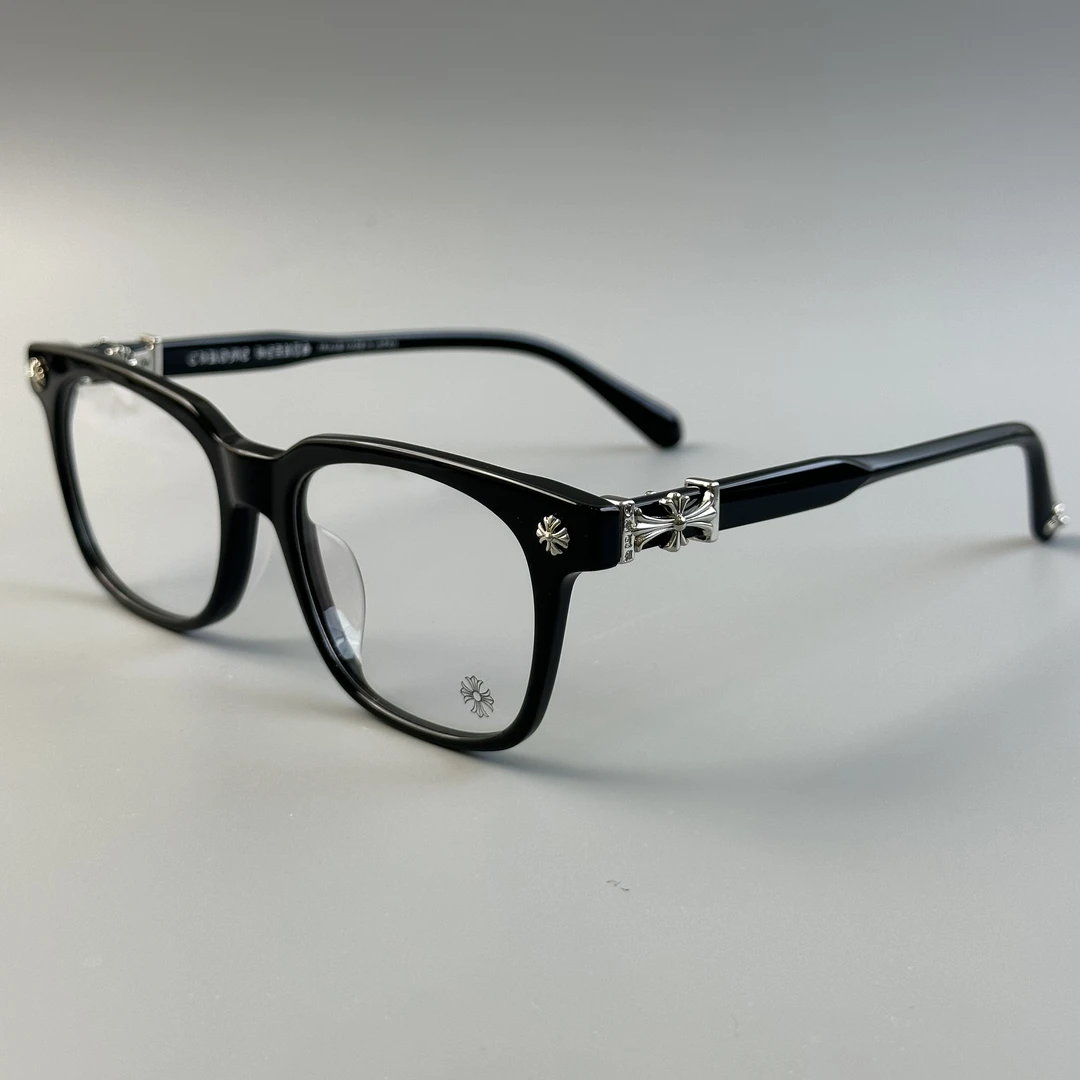 「大码网红黑色板材cox」大框复古板材可配近视时尚黑框百搭近视镜
