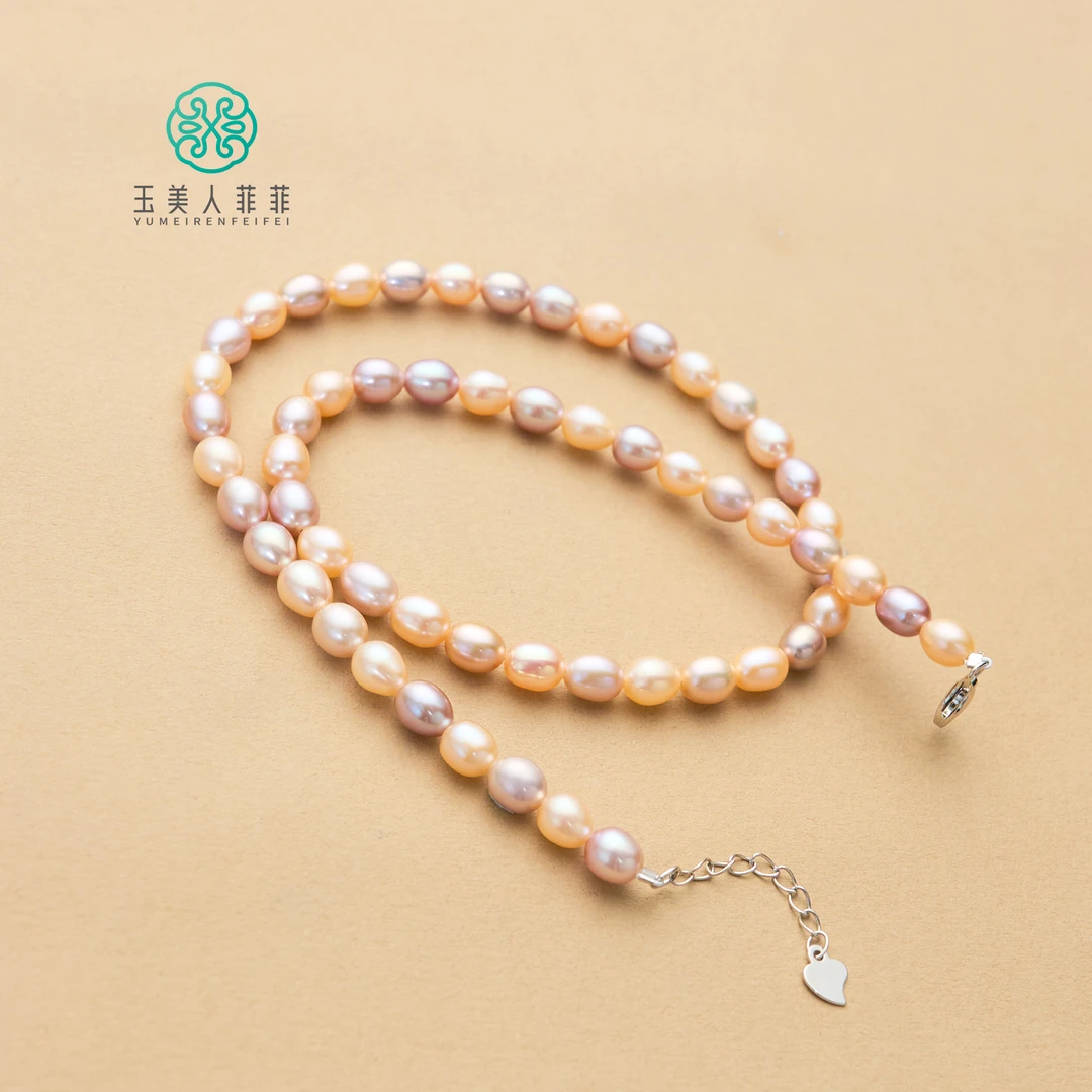 菲菲珠宝好*S925珍珠项链约5-6mm