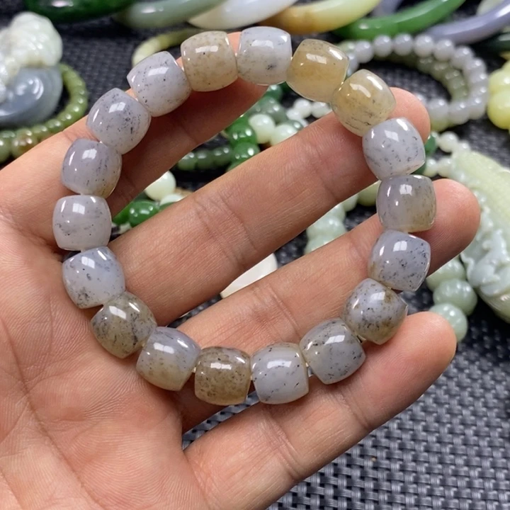 和田玉未镶嵌手链