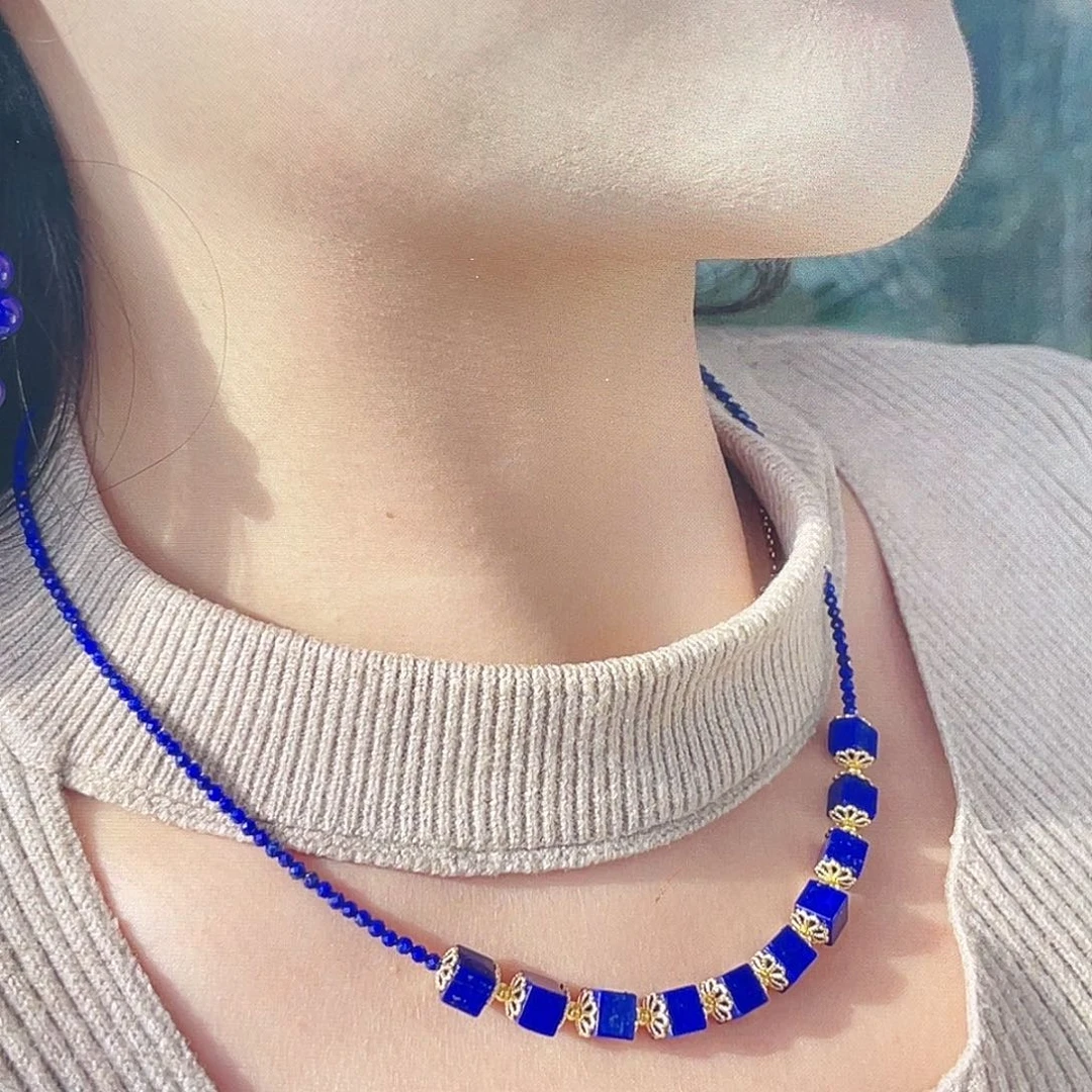 青金石项链未镶嵌