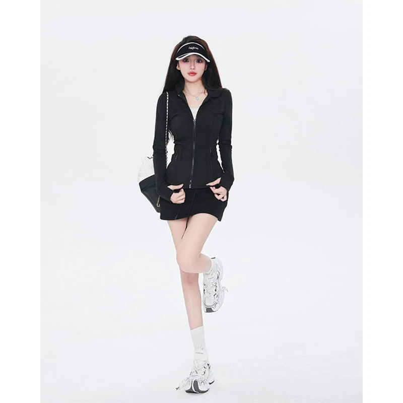 笨比甜Sweety 新款休闲运动套装女高级感小众纯欲辣妹上衣外套