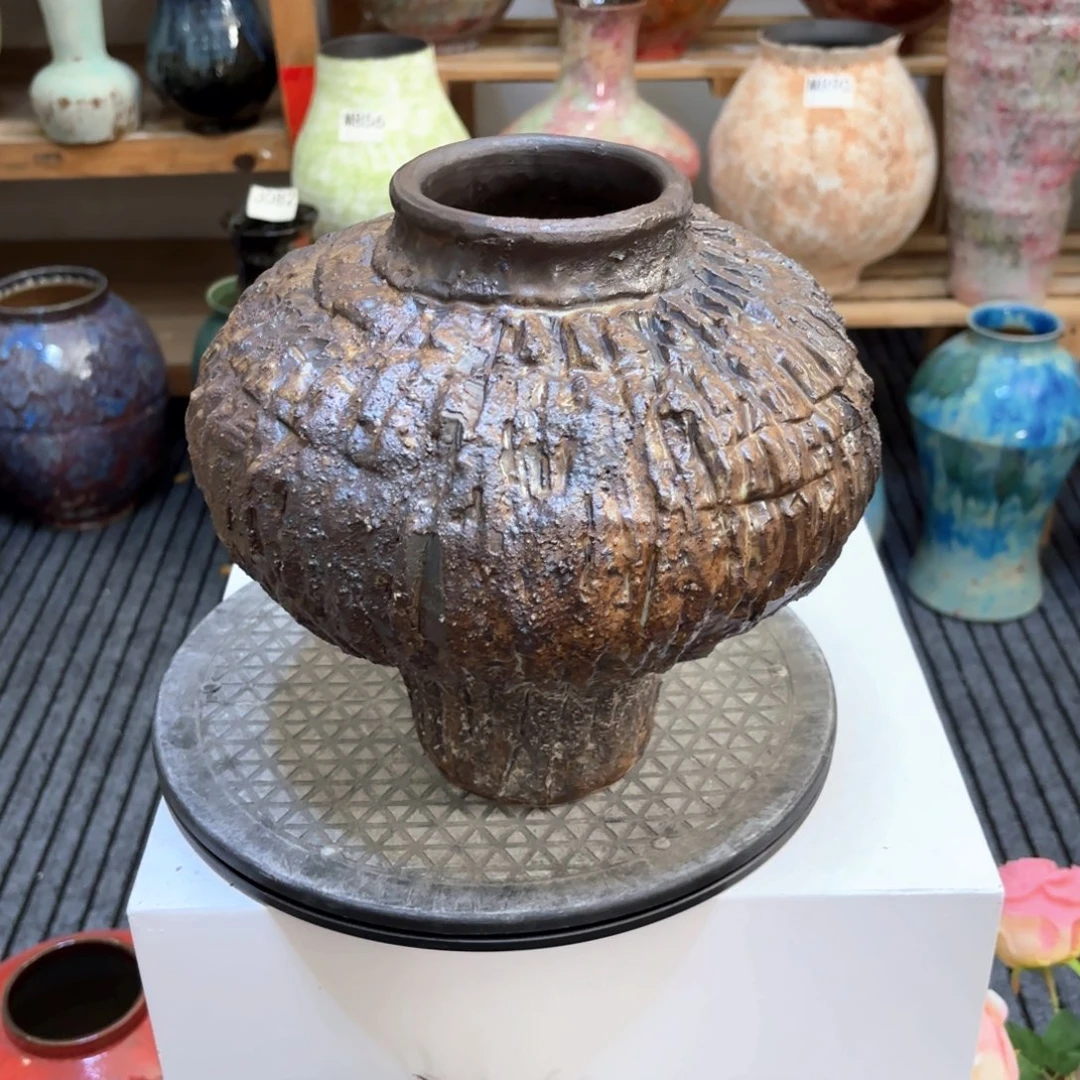 瓶清****园微瑕口径高度左右