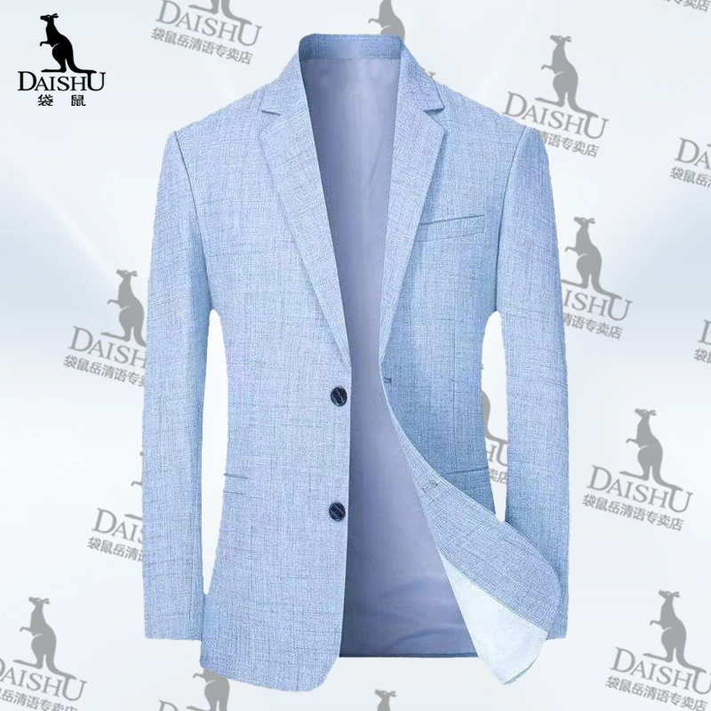 袋鼠春季西服上装春季西装外套男薄款韩版秋季男装小西服时尚外套