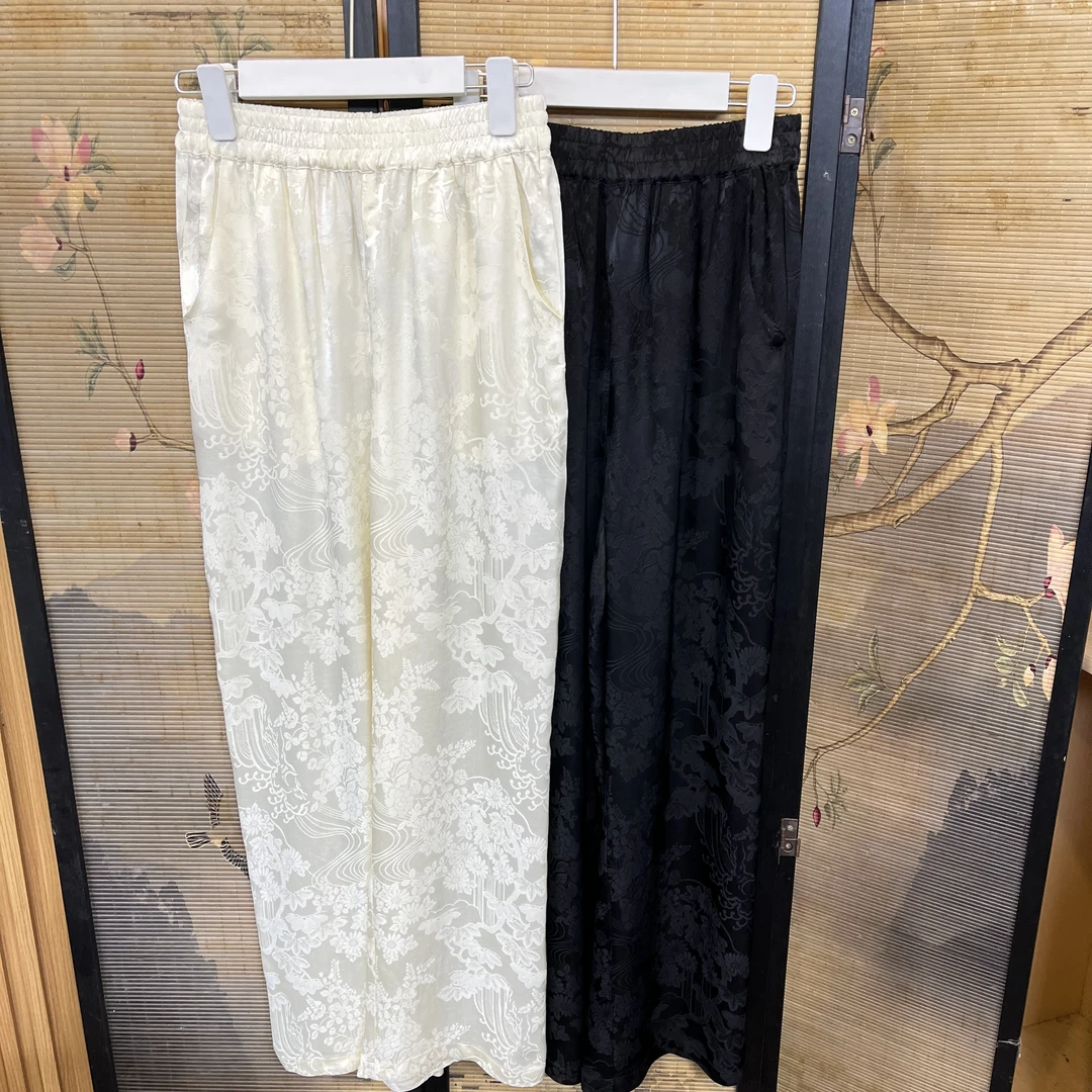 3015【扶光】新中式提花直筒裤