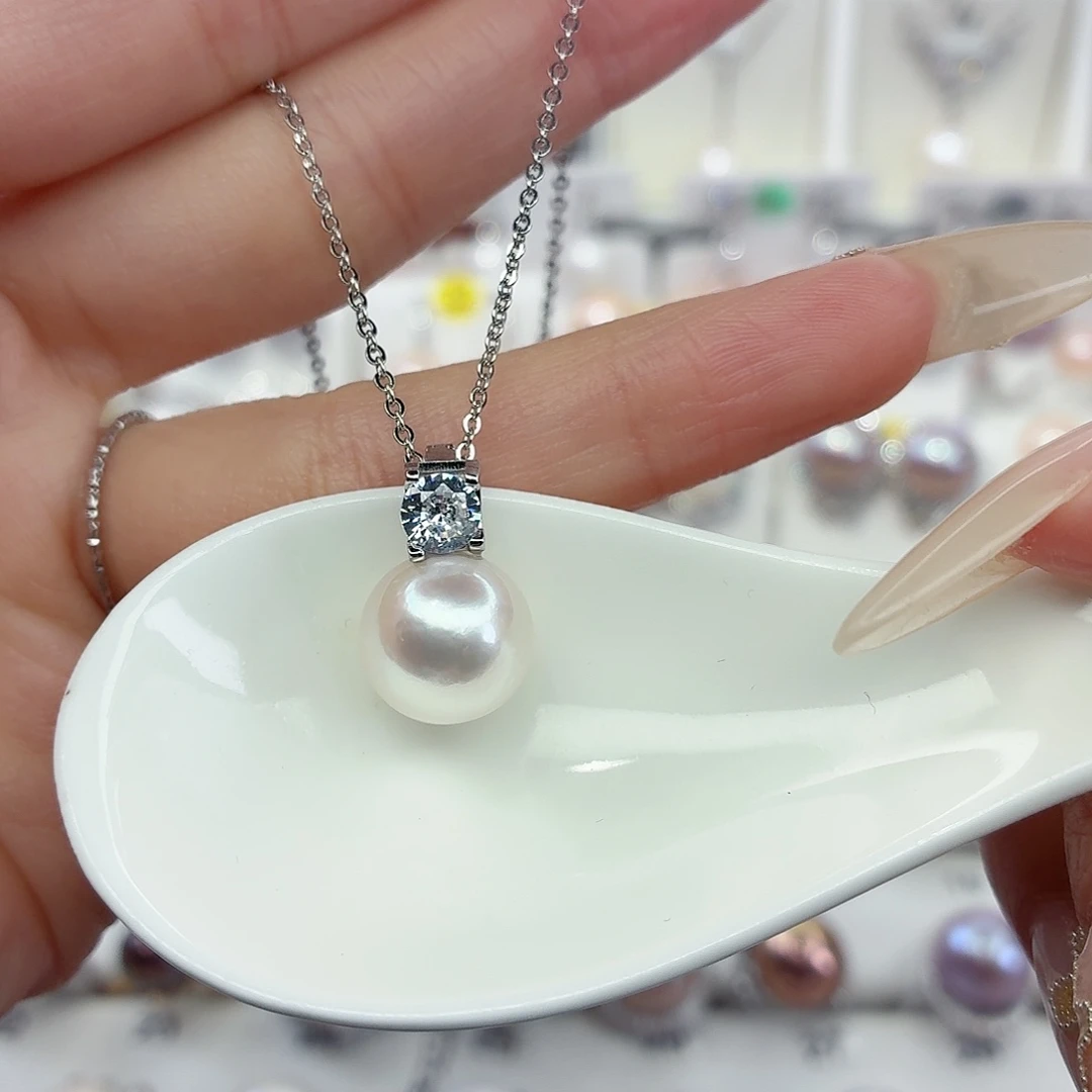 颈饰合金淡水珍珠F