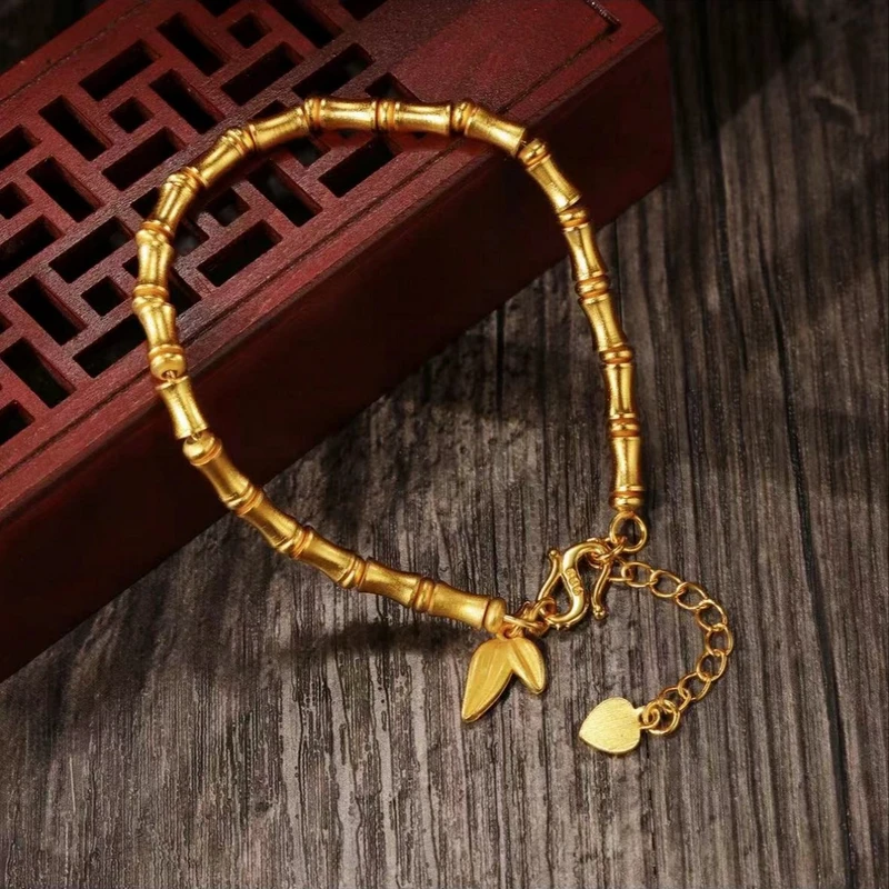 【粉丝专享】时尚国潮风百搭竹节手链女款气质精美可调节素款