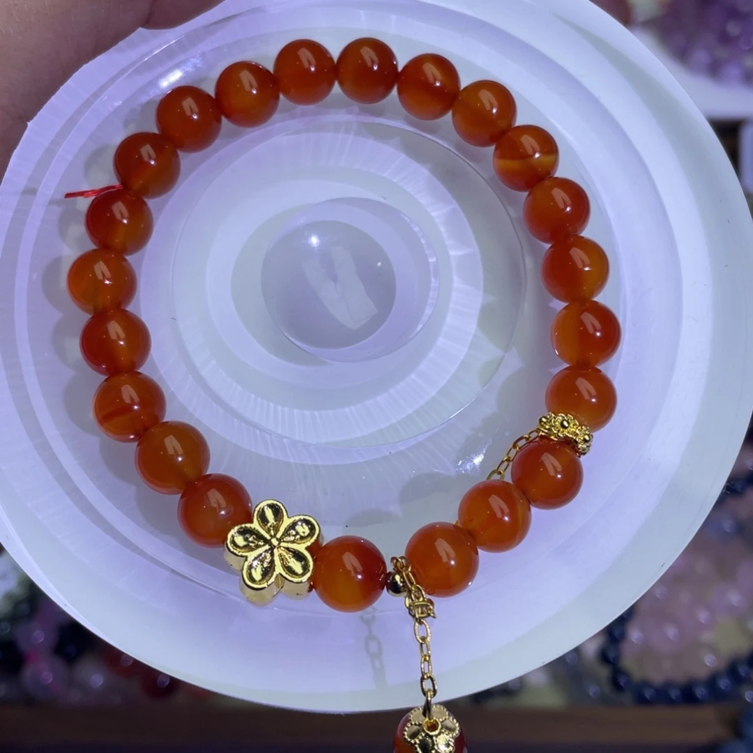 水晶手链未镶嵌红玛瑙新年贺岁款