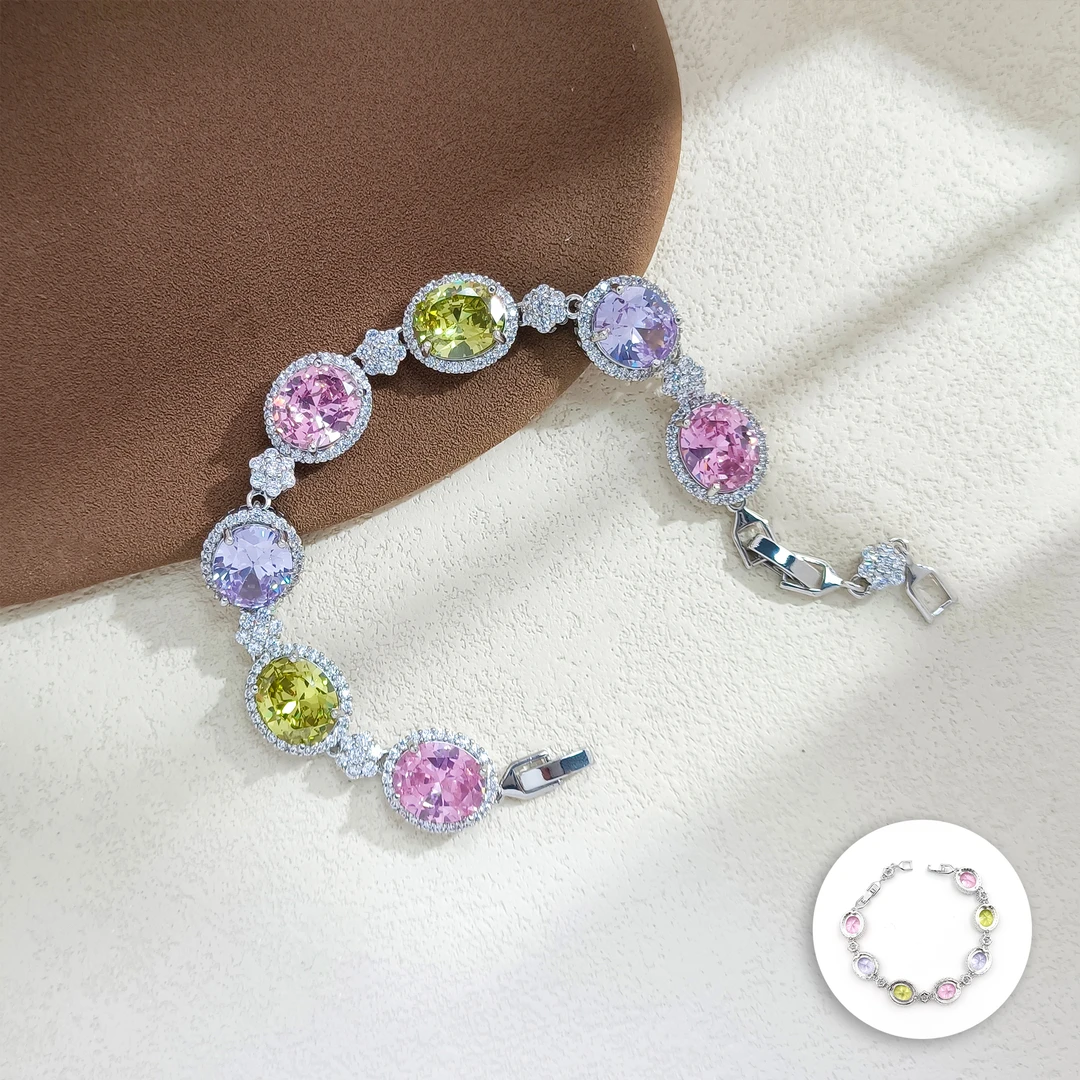 铜合金合成锆石手链 WKDMX-006473【生如夏花】手链百搭时尚精致