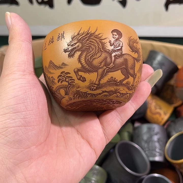 茶杯紫砂全手工紫砂主人杯