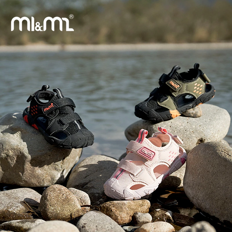 M1&M2户外凉鞋甲壳虫溯溪凉鞋儿童运动休闲夏季透气软底防滑包头