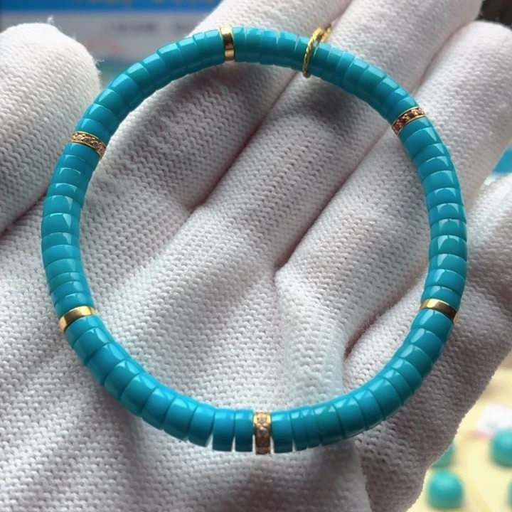 绿松石18K金镶嵌珠宝奇石