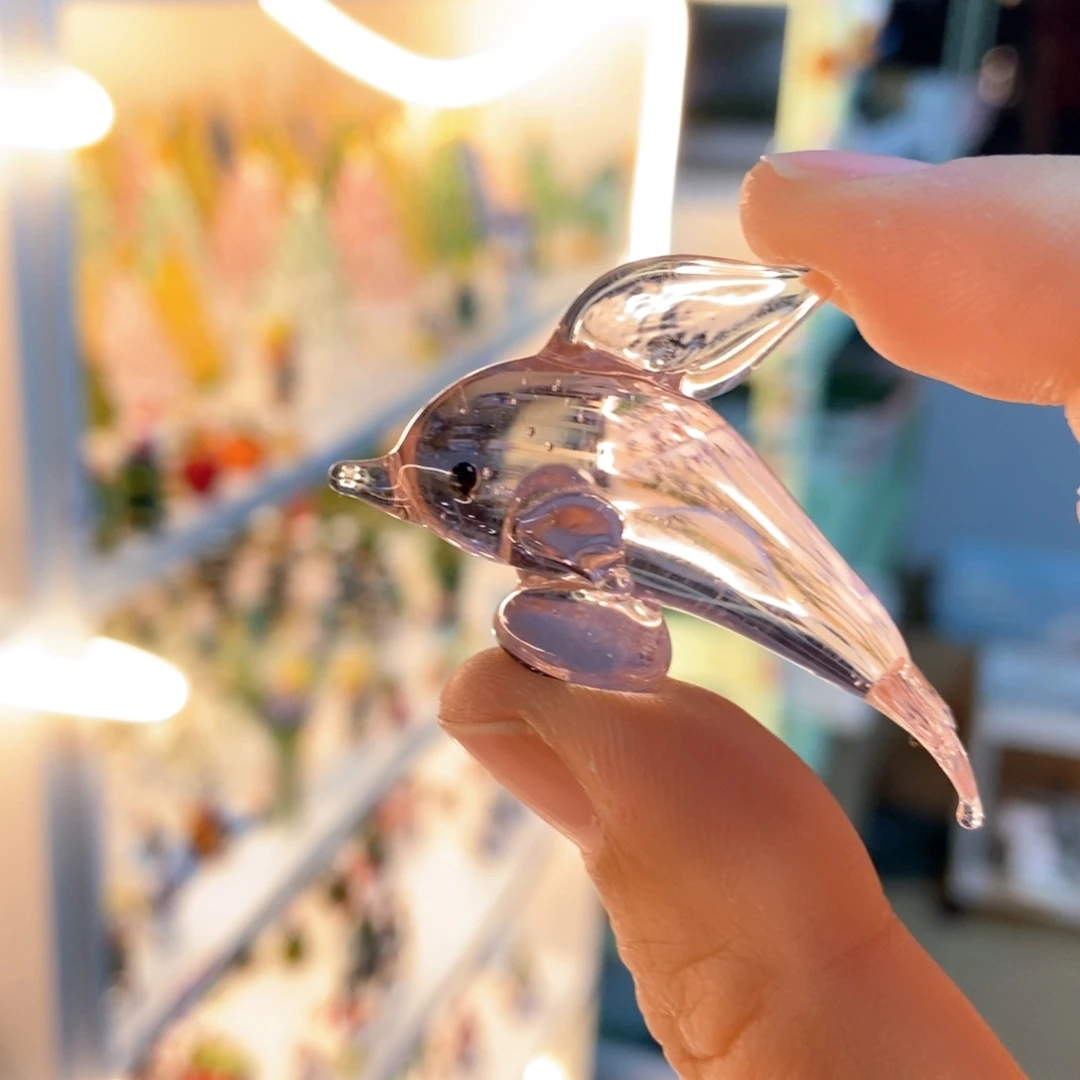 琉璃手工艺品海豚