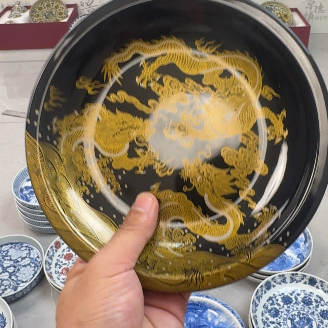 杯坞金釉金龙大壶承