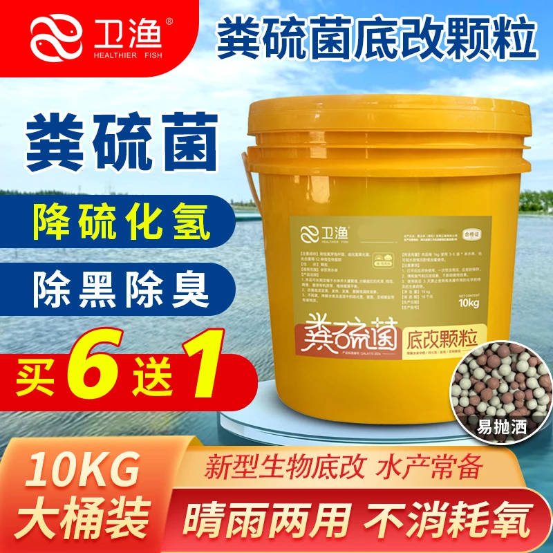 晴雨两用粪硫菌改底颗粒vc粪硫菌水产专用除黑臭降硫化氢氨氮亚盐