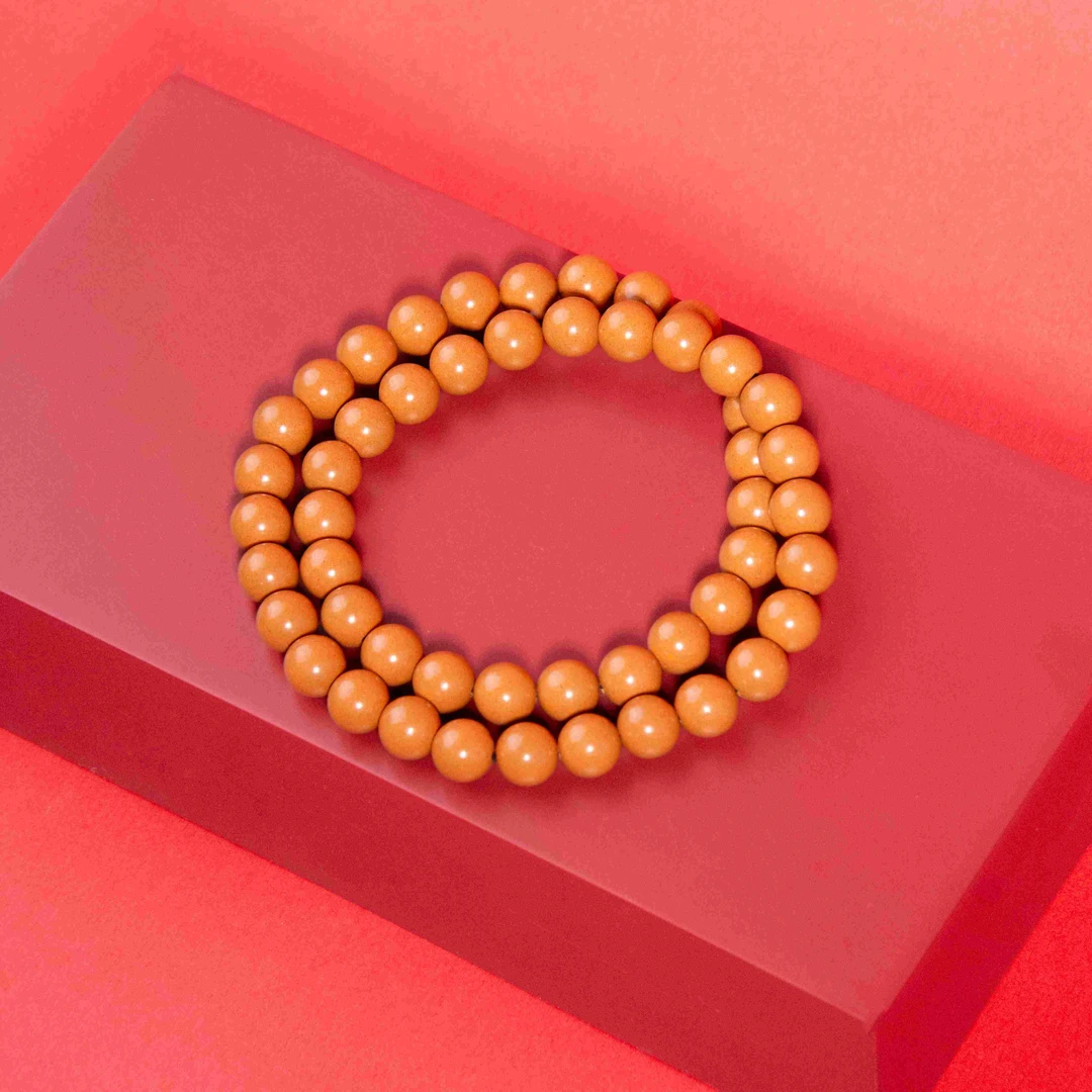 九霄·金橙素款双圈(0.8防水)古法合香泥塑品