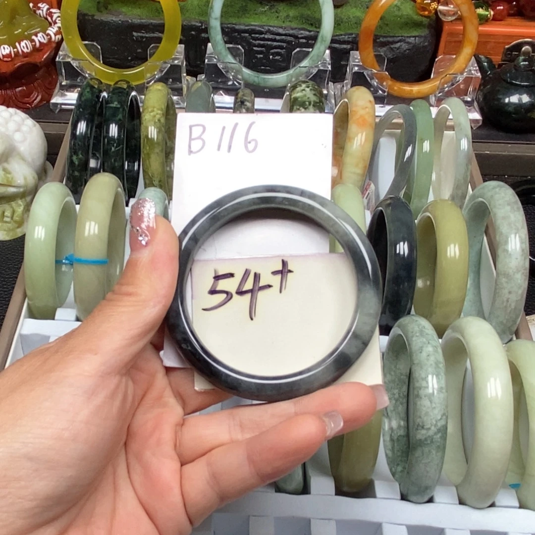 未镶嵌蛇纹石玉手镯