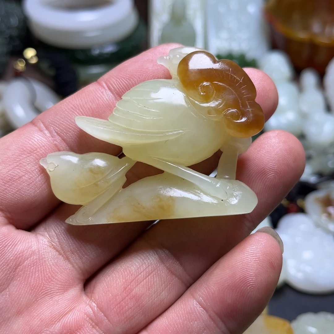 和田玉未镶嵌挂件