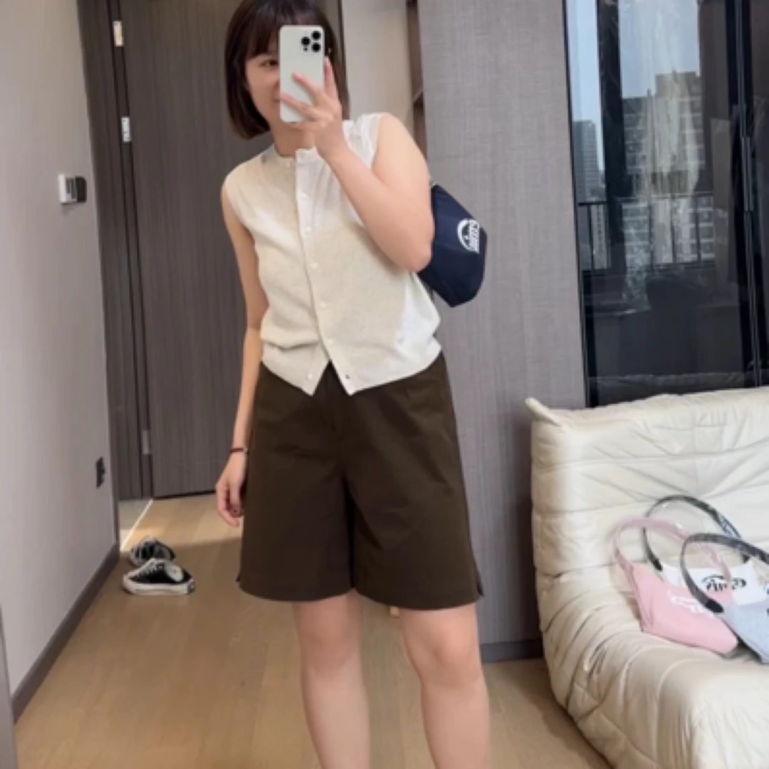 【原地封神】小个子女生舒适休闲工装中裤盐系少女风时尚日系五分裤