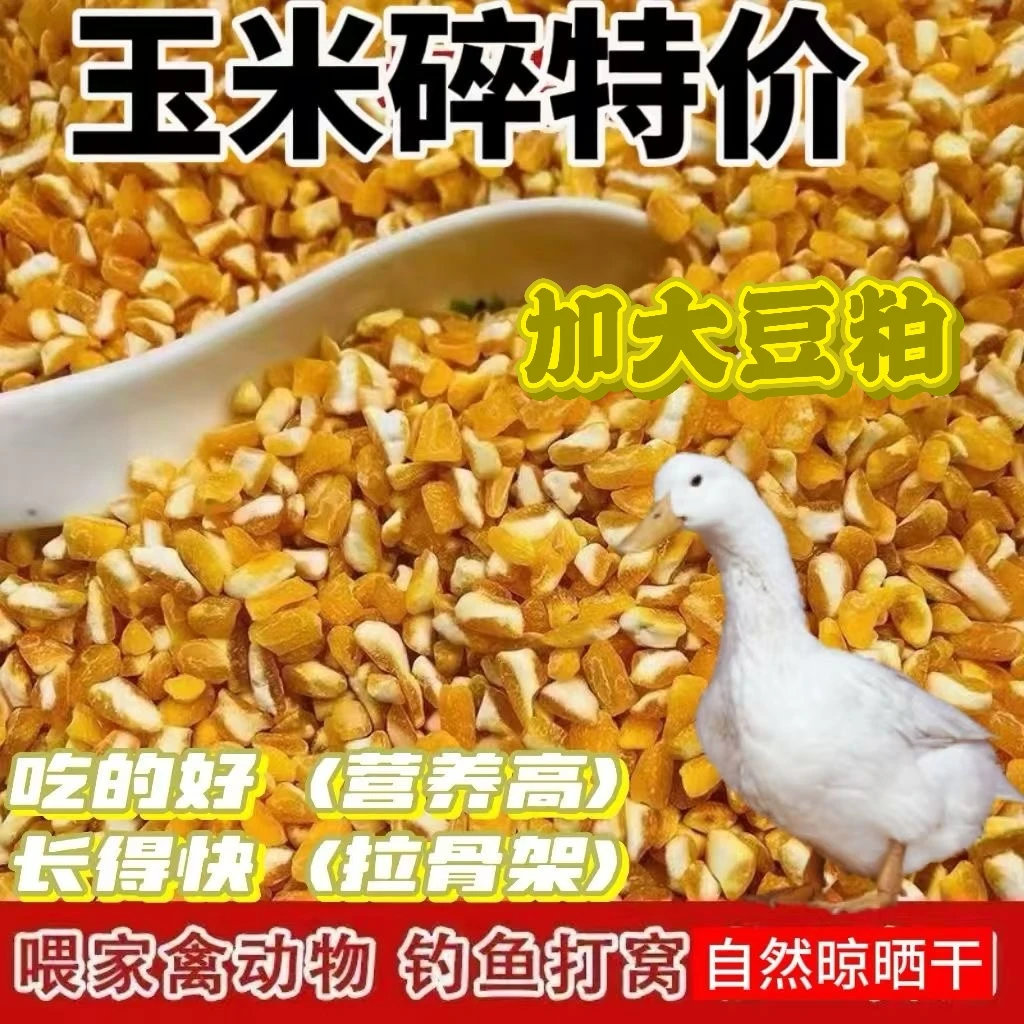 工厂直销50斤抢】玉米粒碎喂鸡饲料蛋鸡全价料鸡鸭鹅鹌鹑包邮乡镇