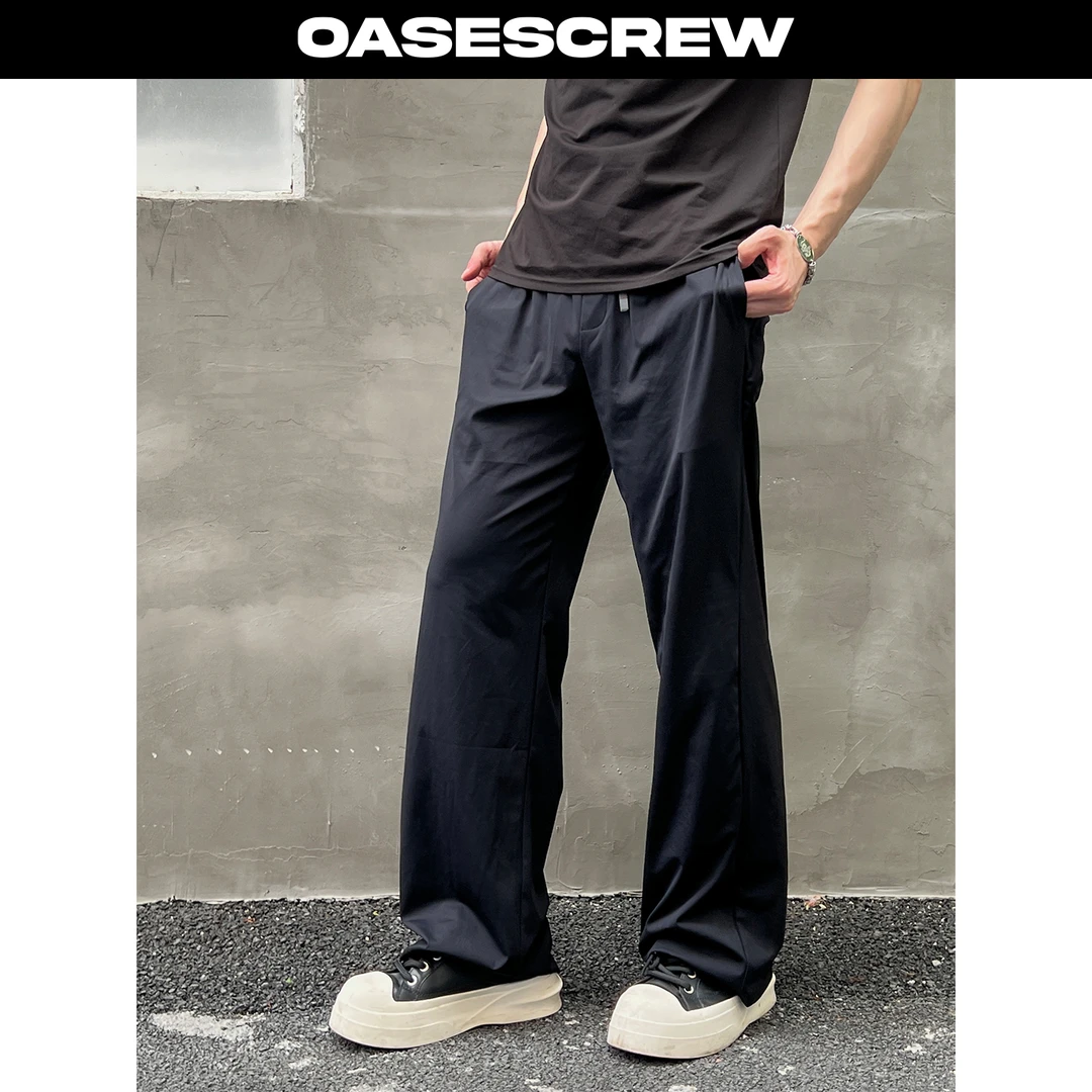 OASESCREW "open air系列" 凉感冰皮高弹运动微喇休闲裤