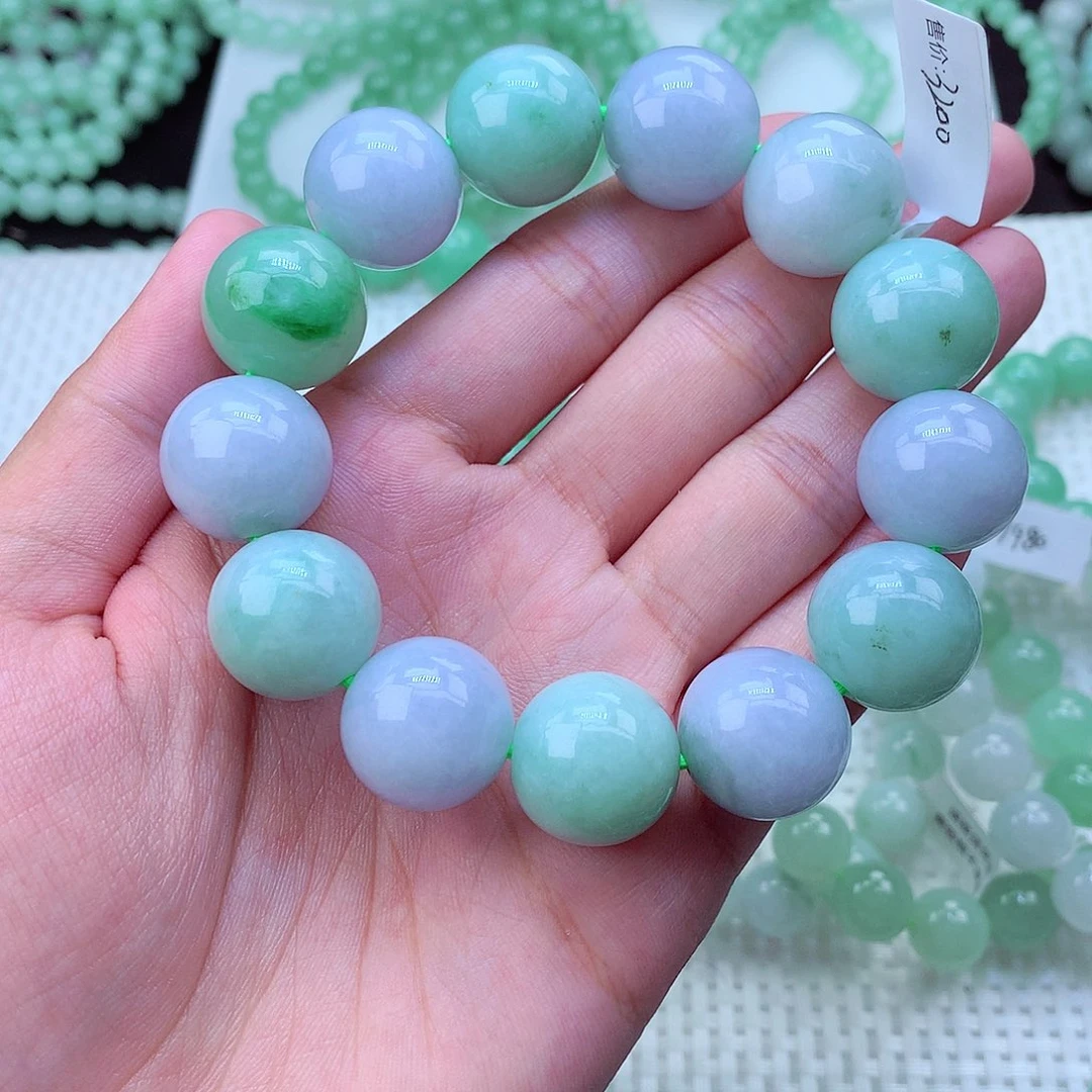 翡翠未镶嵌毛衣链卡18