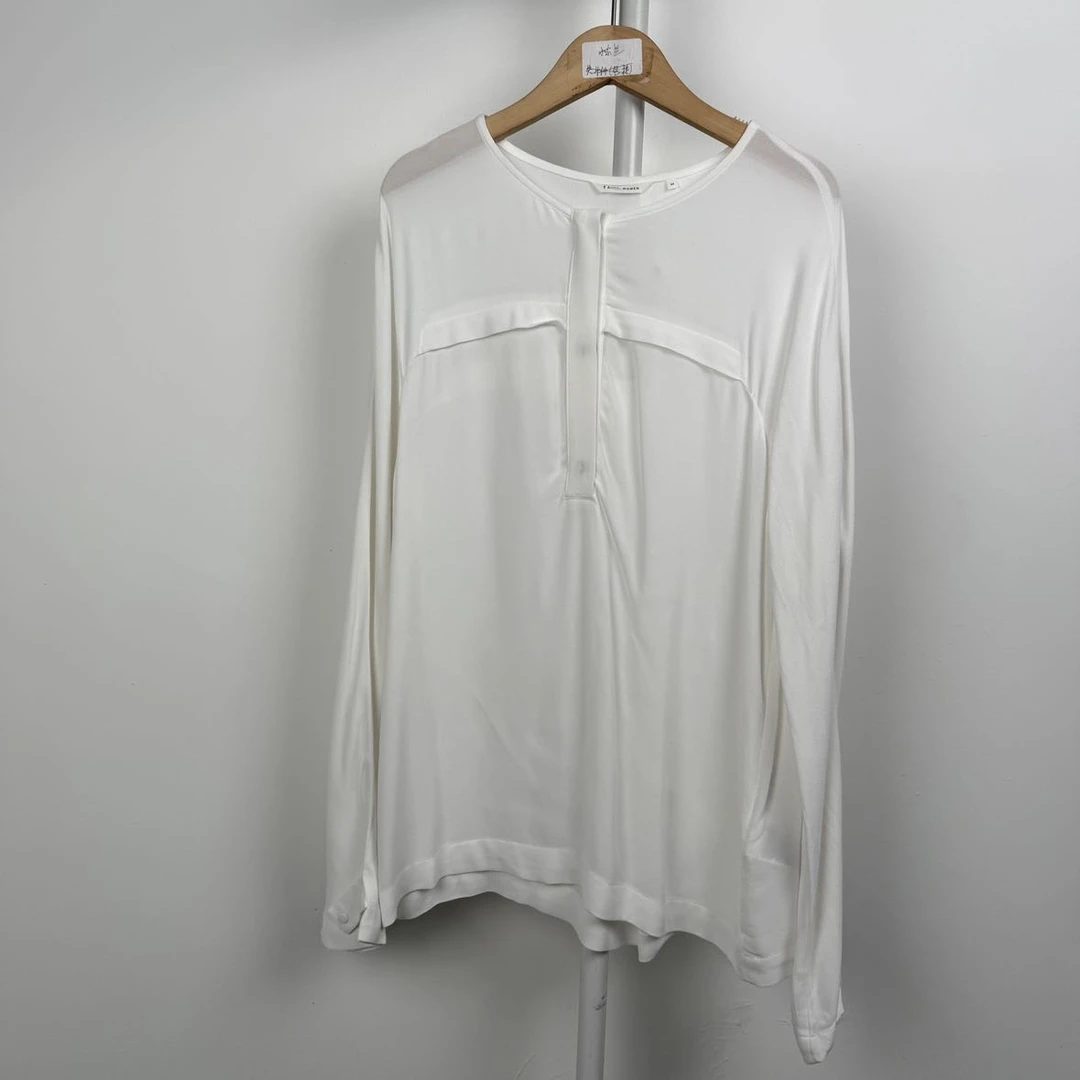 0017轻奢气质春季衬衫衬衣休闲时尚夏季潮流百搭薄款女士简约翻领