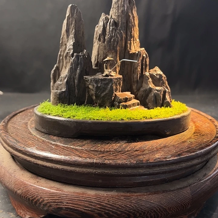 手工制作宋山石盆景007