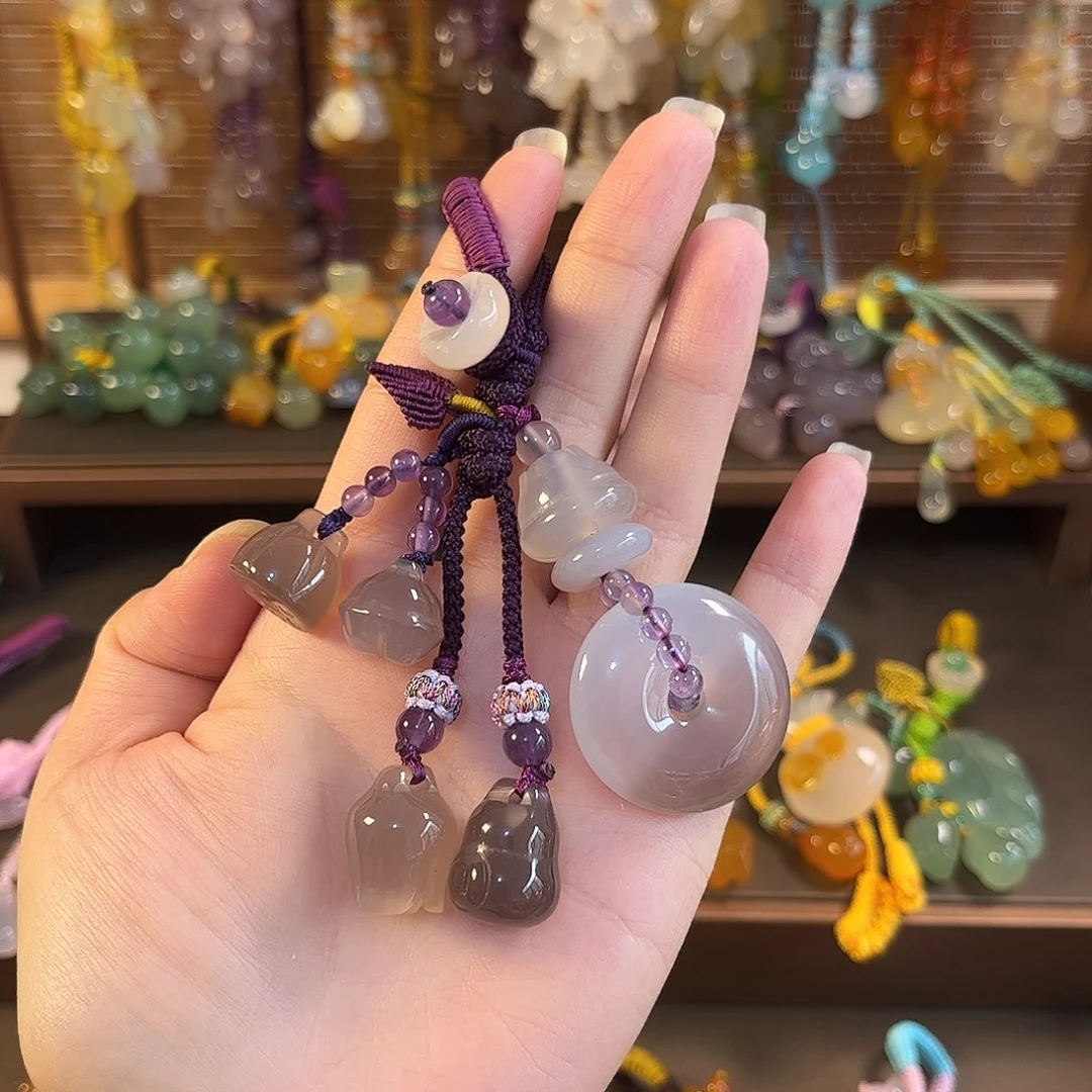 玛瑙/玉髓未镶嵌车挂