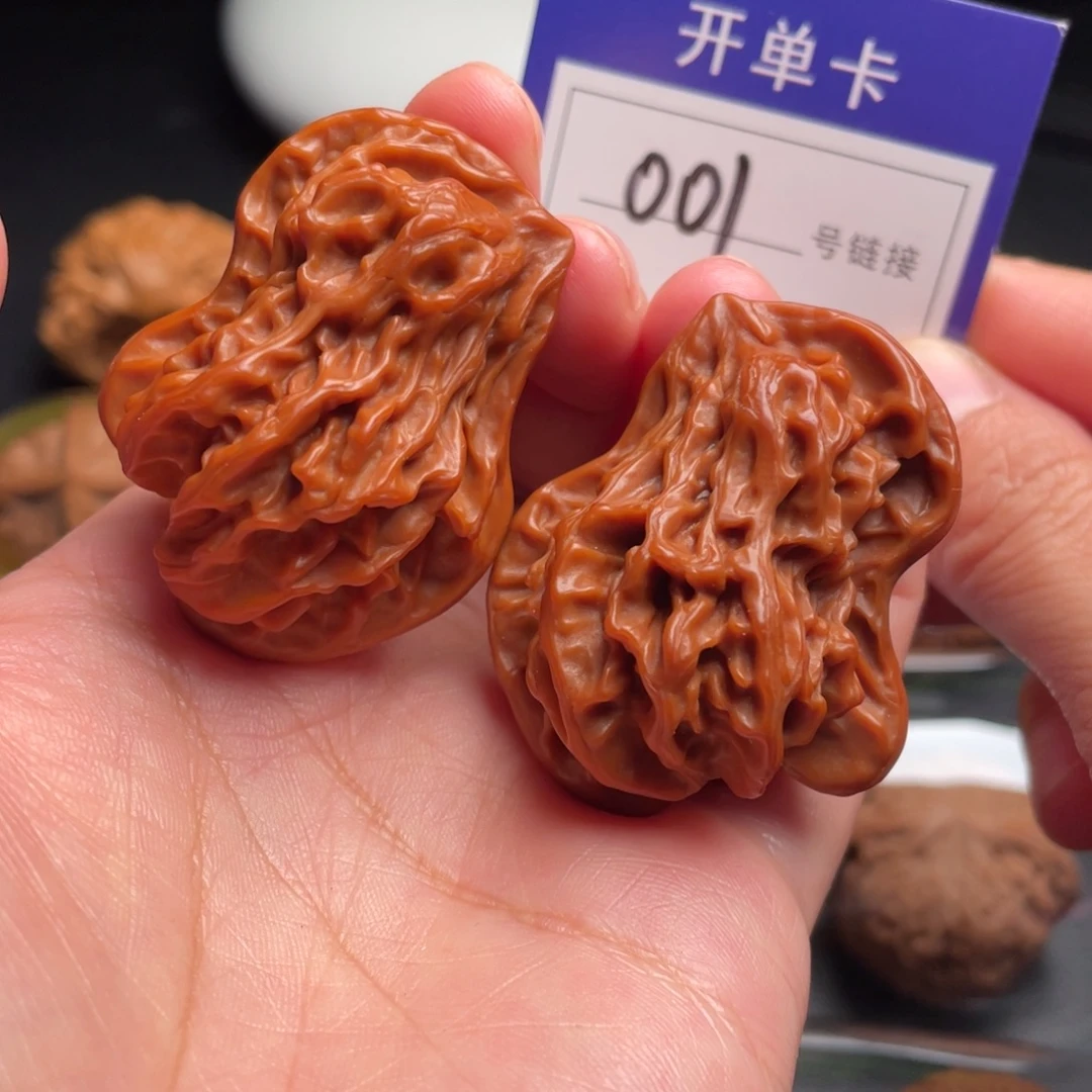 把件文玩核桃犀牛望月001号