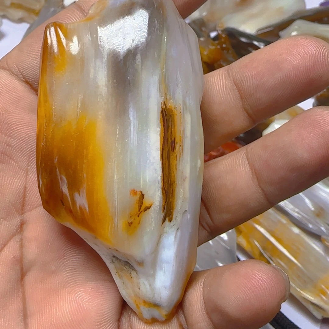 硅化玉未镶嵌手把