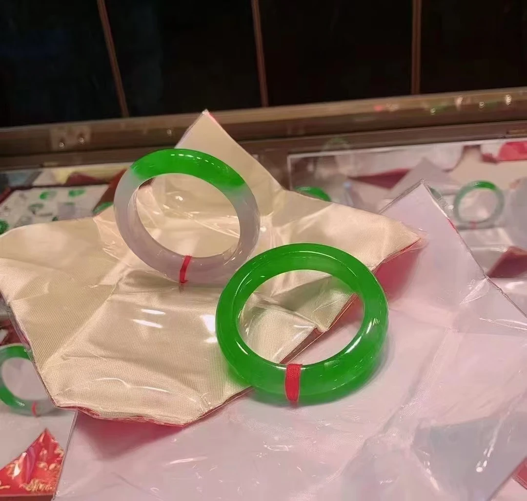 【金玖翡翠手镯工厂推荐】手镯芯、边料加工费    珠宝玉器 百搭