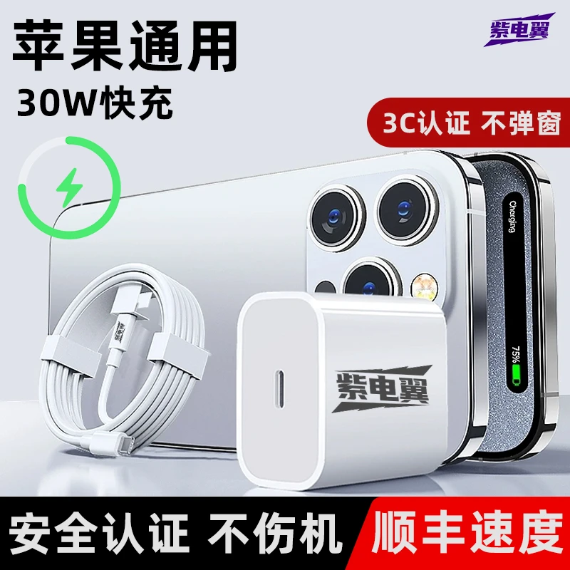 【新人福利】适用苹果30W快充充电器及数据线适用于多款iPhone手机