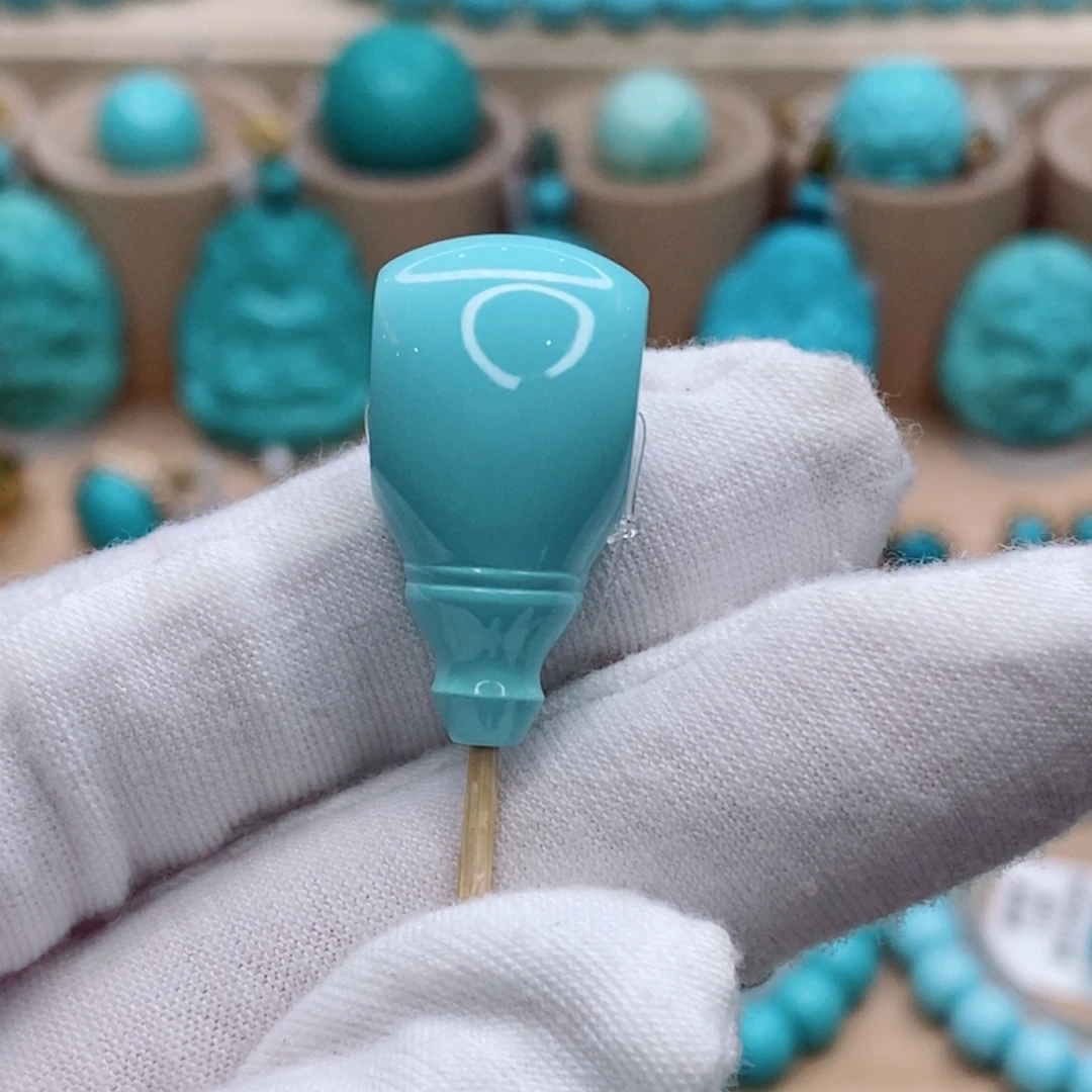 绿松石未镶嵌珠宝奇石13.7mm