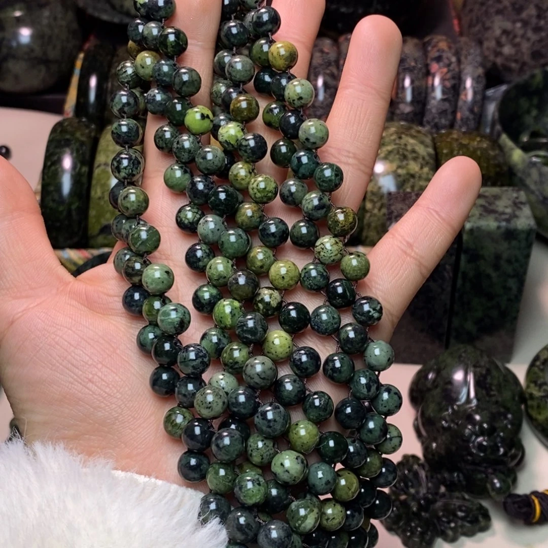 蛇纹石玉未镶嵌项链