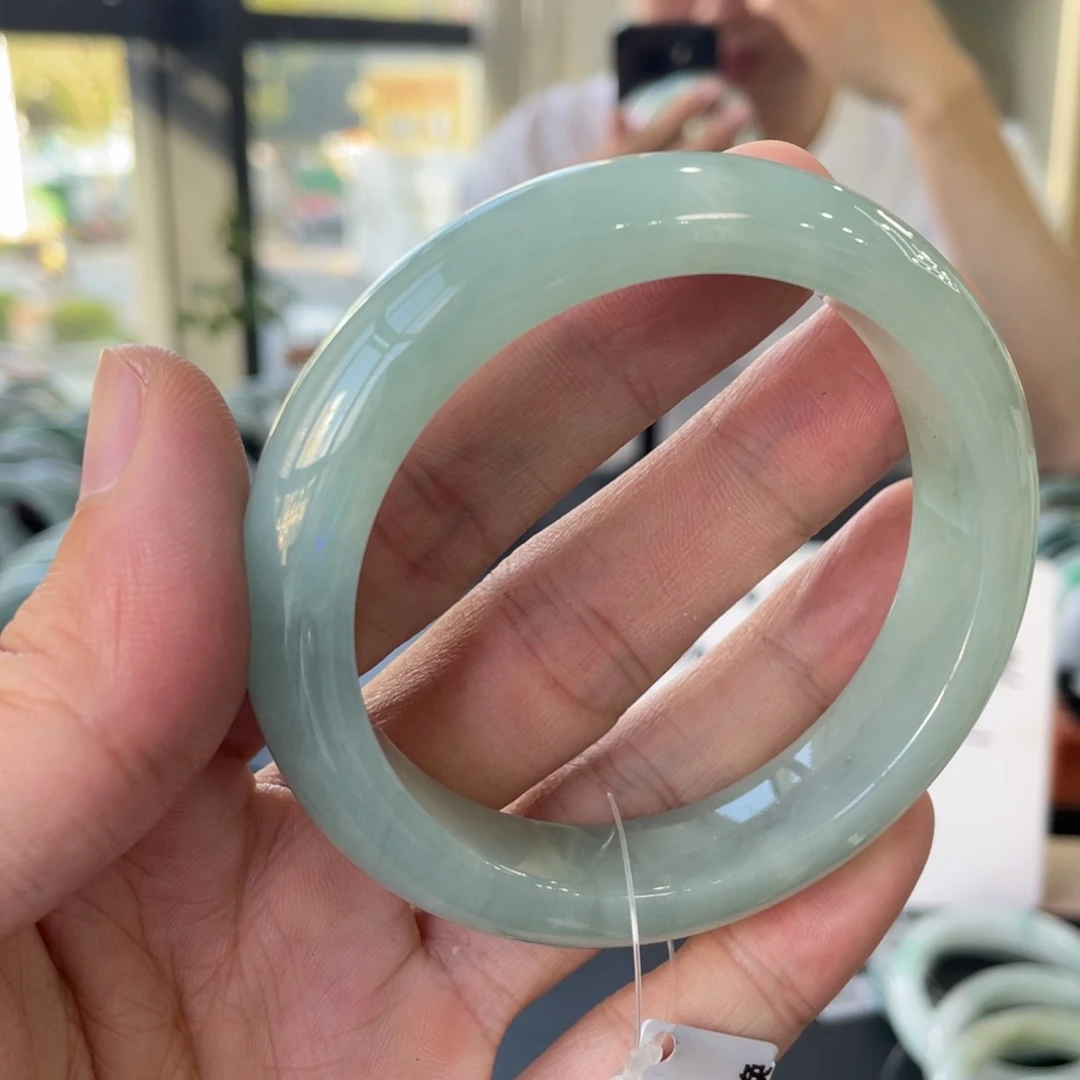 翡翠未镶嵌手镯18号链接 57.6