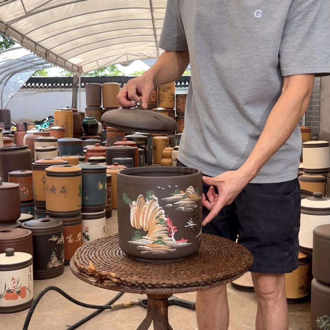 紫砂茶叶罐7 饼茶叶罐