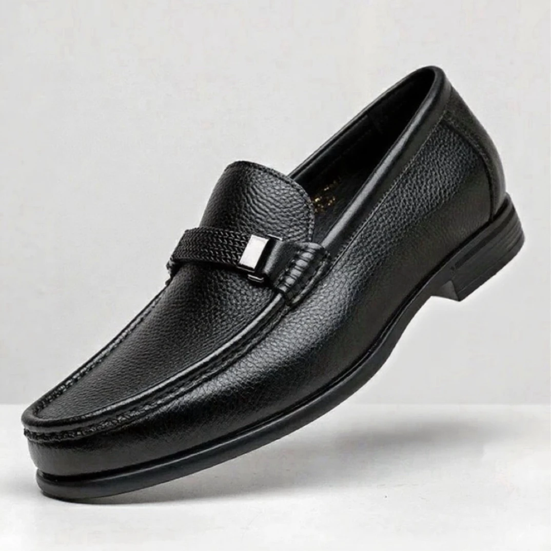 专柜同款高品质鹿皮男鞋，一脚蹬商务休闲款，简约百搭时尚大气优雅